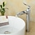 preiswerte Klassisch-Waschbecken Wasserhahn - Wasserfall Chrom Centerset Einhand-Einloch-Badarmaturen