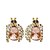 olcso Divat fülbevalók-Női Beszúrós fülbevalók Luxus aranyos stílus Kristály Arannyal bevont Hamis gyémánt Ékszerek Parti Napi Hétköznapi