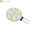 baratos Luzes LED de Dois Pinos-5pçs 1.5 W Lâmpadas de Foco de LED 200-220 lm G4 MR11 9 Contas LED SMD 5730 Regulável Branco Quente 12 V / 5 pçs / RoHs