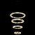 cheap Circle Design-4 Rings 80 cm Crystal LED Chandelier Gold Pendant Light Metal Electroplated Modern Contemporary 110-120V 220-240V