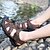 cheap Men&#039;s Sandals-Men&#039;s Shoes Outdoor / Office &amp; Career / Casual Leather Sandals Brown