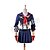 cheap Anime Costumes-Inspired by Cosplay Cosplay Anime Cosplay Costumes Japanese Cosplay Suits Patchwork Top / Skirt / Gloves For Women&#039;s / Bow / More Accessories / Bow / More Accessories