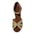halpa Lattarikengät-Women&#039;s Latin Shoes Sparkling Glitter Sandal Sparkling Glitter / Buckle Flared Heel Non Customizable Dance Shoes Brown / Blue / Gold / Leather / Practice