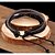 cheap Bracelets-Men&#039;s Women&#039;s Wrap Bracelet Leather Bracelet Layered Stacking Stackable woven Cheap Ladies Multi Layer Leather Bracelet Jewelry Black / Coffee For Casual Daily