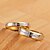 זול Fashion Ring-טבעת הטבעת שני גוונים M W פלדת טיטניום נשים אופנתי 6 7 8 9 10 / לזוג / לזוג