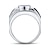 baratos Anéis-Anéis,Prata de Lei Diamante / imitação Sapphire / imitação de diamante Formato Oval Casamento / Pesta / Diário / Casual / Esportes / N/D