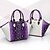 cheap Handbag &amp; Totes-Women&#039;s Bags PU(Polyurethane) Tote / Shoulder Messenger Bag for Shopping / Casual / Formal White / Black / Purple