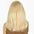 Недорогие Парики из искусственных волос-Парики из искусственных волос Прямой Прямой силуэт С чёлкой Парик Блондинка Короткие Блондинка Искусственные волосы Жен. Блондинка