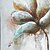お買い得  油絵-ハング塗装油絵 手描きの - 花柄 / 植物の コンテンポラリー 内枠を含めます / ストレッチキャンバス