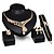cheap Jewelry Sets-Jewelry Set Vintage Party Link / Chain Cubic Zirconia Earrings Jewelry Gold For / Necklace