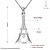 voordelige Ketting-Dames Choker kettingen Hangertjes ketting Verklaring Kettingen Toren Eiffeltoren Dames Europees Timantti Sterling zilver Zilver Wit Kettingen Sieraden Voor Bruiloft Feest Dagelijks Causaal Sport Werk