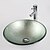 cheap Vessel Sinks-Bathroom Sink / Bathroom Faucet / Bathroom Mounting Ring Contemporary - Tempered Glass Round Vessel Sink