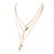 preiswerte Halsketten-Women&#039;s Pearl Layered Necklace Long Necklace Pearl Necklace Ladies Pearl Gold Necklace Jewelry For
