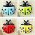 cheap Bathroom Gadgets-ZIQIAO Multifunctional Lovely Ladybug Powerful Cupule With Storage Boxes (Random Colors)