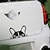 cheap Car Stickers-White / Black Car Stickers Cute Full Car Stickers Animal Stickers