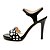 cheap Women&#039;s Sandals-Women&#039;s Summer Fabric Casual Stiletto Heel Black