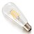 billige Lyspærer-KAKANUO 2pcs 6 W LED-glødepærer 600 lm E26 / E27 ST64 6pcs Filament COB LED perler COB Dekorativ Varm hvit 85-265 V / 2 stk. / RoHs / CE / ETL / ERP
