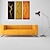 billige Abstrakte malerier-Hang malte oljemaleri Håndmalte Vertikal panoramautsikt Abstrakt Moderne Inkluder indre ramme / Tre Paneler