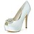 olcso Esküvői cipők-Női Cipő Szatén Tavasz / Nyár Kényelmes Magassarkúak Tűsarok Piros / Kék / Kristály / Esküvő / Party és Estélyi