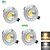 cheap Ceiling Lights-4PCS Zweihnder® 3W 300Lm COB LED Ceiling Lamp Downlight Warm White Light