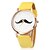 Недорогие Модные часы-Женские Модные часы Кварцевый Секундомер PU Группа Черный Белый Синий Оранжевый Коричневый Зеленый Розовый Желтый