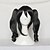 cheap Carnival Wigs-Cosplay Wigs Love Live Niko Yazawa Black Anime Cosplay Wigs 14 inch Heat Resistant Fiber Women&#039;s Halloween Wigs