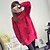 cheap Women&#039;s Sweaters-Women&#039;s Loose High Collar Batwing Sleeve Solid Pullover