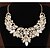cheap Necklaces-White Statement Necklace - Princess Statement, Luxury, European Gold, Purple Necklace Jewelry For Wedding, Party, Special Occasion
