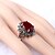 cheap Rings-Women&#039;s Statement Ring Screen Color Red Silver Plated Ladies Fashion Party Jewelry Cocktail Ring