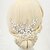 baratos Capacete de Casamento-imitação de perol rhinestone alloy cabelo pente cabeça estilo elegante