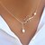 cheap Necklaces-Women&#039;s Pearl Pendant Necklace Ladies Pearl Alloy Screen Color Necklace Jewelry For