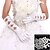 cheap Party Gloves-Spandex Elbow Length Glove Bridal Gloves / Party / Evening Gloves With Pearl / Ruffles