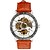 cheap Mechanical Watches-Men&#039;s Wrist Watch Mechanical Watch Automatic self-winding Hollow Engraving PU Band Analog Luxury Brown - Brown