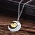cheap Necklaces-Women&#039;s Pendant Necklace Monogram Engraved Heart Crescent Moon i love you to the moon and back Cheap Ladies Fashion Initial Alloy Silver Necklace Jewelry 1pc For Daily Casual