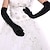 cheap Party Gloves-Elastic Satin / Spandex Fabric Opera Length Glove Bridal Gloves / Party / Evening Gloves With Ruffles Wedding / Party Glove