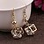 cheap Earrings-Drop Earrings Zircon Cubic Zirconia Alloy Gold Silver Jewelry 2pcs