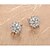 cheap Earrings-Women&#039;s Clear Cubic Zirconia Stud Earrings Flower Classic Earrings Jewelry For Party