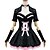 cheap Lolita Dresses-Classic Lolita Lolita Dress Maid Suits Women&#039;s Japanese Cosplay Costumes White / Black Patchwork Short Sleeve Short Length / Classic Lolita Dress