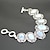 cheap Jewelry Sets-Vintage Antique Silver Natural Opal Transparent Stone Necklace Earring Bracelet Jewelry Set(1Set)