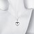 preiswerte Halsketten-Damen Halsketten Pendant Halskette Statement Ketten Herz Liebe Diamant Sterling Silber Silber Weiß Modische Halsketten Schmuck Für Hochzeit Party Danke Alltag Normal Sport