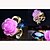 abordables Boucles d&#039;oreilles-Femme Boucles d&#039;oreille Clou Fleur dames Des boucles d&#039;oreilles Bijoux Violet / Jaune / Rose Pour Soirée Mariage Quotidien