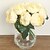 cheap Artificial Flower-Artificial Flowers 1 Branch Wedding Flowers Roses Tabletop Flower