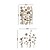 cheap Wall Stickers-Brown Flowers Corner Line Stickers Wall