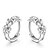 preiswerte Ohrringe-Damen Kristall Ohrstecker Huggie Ohrringe Blume Camellia damas Modisch Sterling Silber Krystall Silber Ohrringe Schmuck Silber Für Hochzeit Party Alltag / S925 Sterling Silber