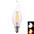 cheap Light Bulbs-YWXLIGHT® 1pc 8 W LED Candle Lights 640 lm E12 A60(A19) 4 LED Beads COB Decorative Warm White Natural White 110-130 V / 1 pc / RoHS