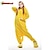 preiswerte Kigurumi Pyjamas-Erwachsene Kigurumi-Pyjamas Pika Pika Tier Patchwork Pyjamas-Einteiler Pyjamas Lustiges Kostüm Polar-Fleece Cosplay Für Herren und Damen Weihnachten Tiernachtwäsche Karikatur