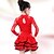 cheap Kids&#039; Dancewear-Latin Dance Dresses Performance Cotton / Spandex Lace Long Sleeve High Dress