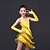 cheap Latin Dancewear-Latin Dance Dresses Performance Polyester Tassel / Crystals / Rhinestones Sleeveless High Dress / Gloves / Neckwear