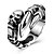 abordables Bague Homme-Bague Bijoux Acier Forme de Tête de Mort Noir Bijoux Pour Soirée Halloween Quotidien Décontracté 1pc