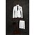 お買い得  スーツ-クリスタル ソリッド テイラーフィット コットン混 スーツ - スリムピークドラペル シングルブレスト 一つボタン
